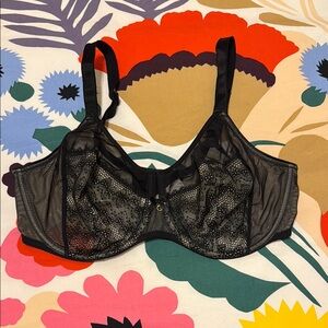 Chantelle Black Lace Bra with Underwire Support